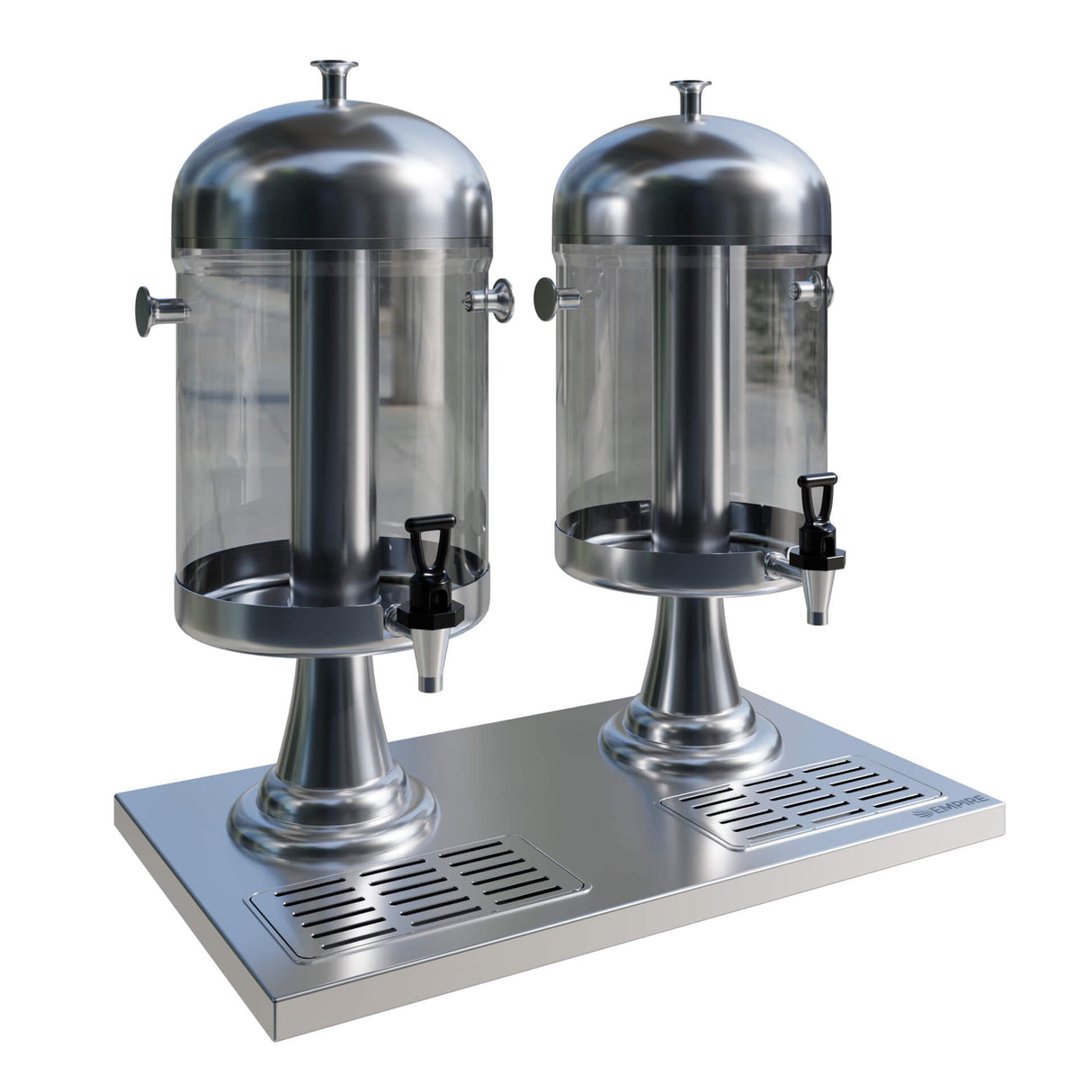 Empire Twin Head Chrome Juice Dispenser 2 x 8 Ltr - EMP-SJD08BB Chilled Drink Dispensers Empire