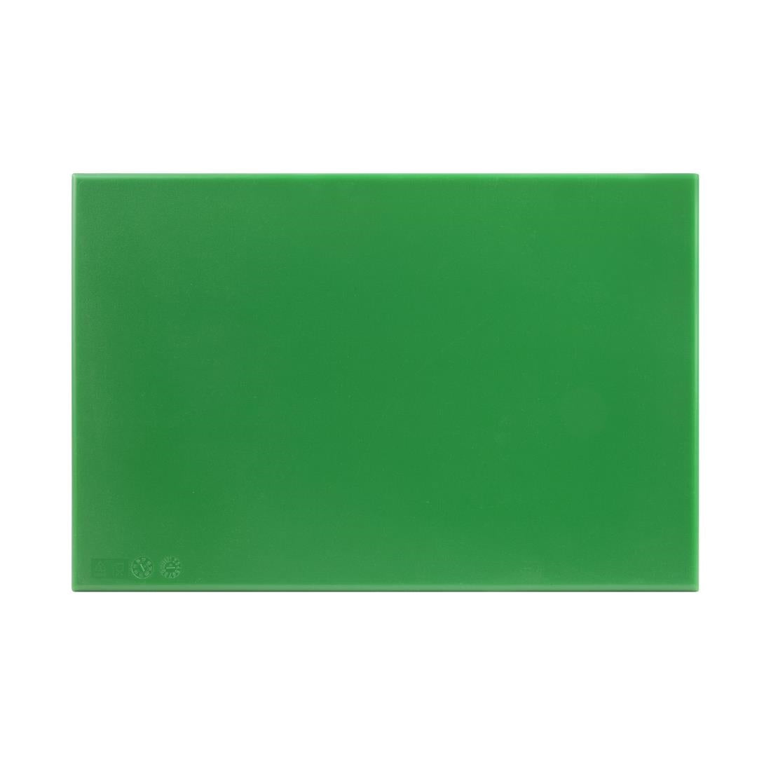 Hygiplas High Density Antibacterial Green Chopping Board 455x305x12mm - F158 Hygiplas