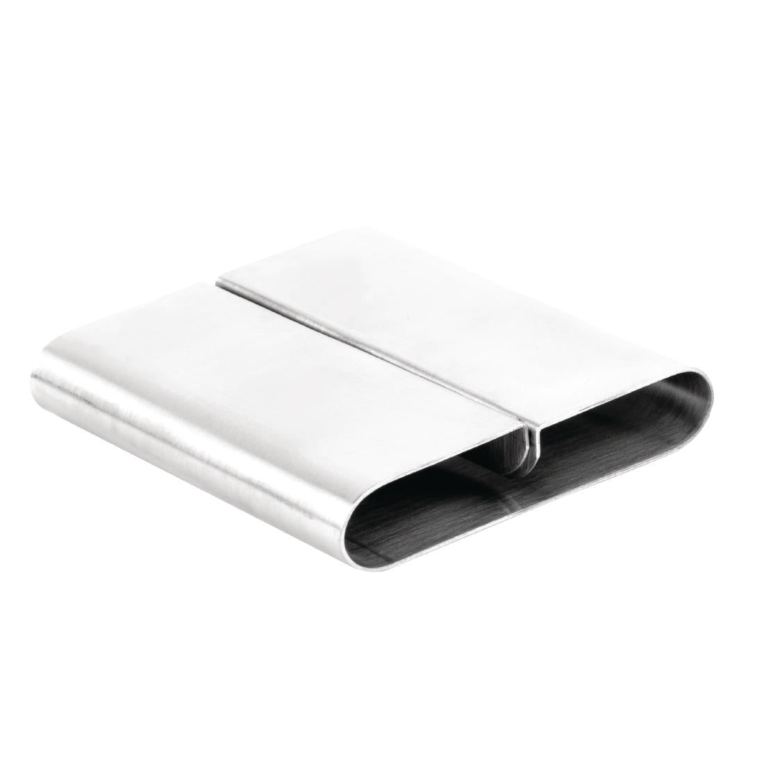 Olympia Curved Stainless Steel Menu Card Holder - F778 Olympia