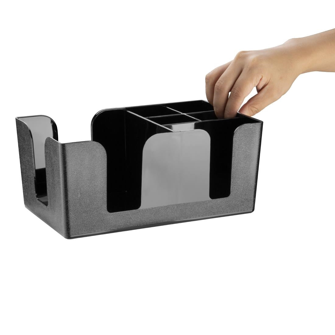 Olympia Kristallon Plastic Bar Caddy Black - F980 Olympia