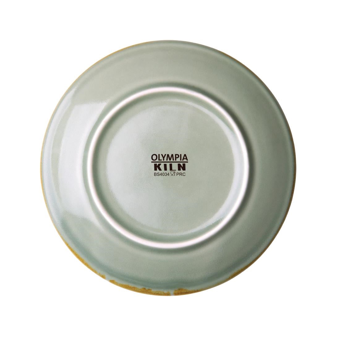 Olympia Kiln Moss Round Coupe Plates 180mm (Pack of 6) - FA029 Plates Olympia
