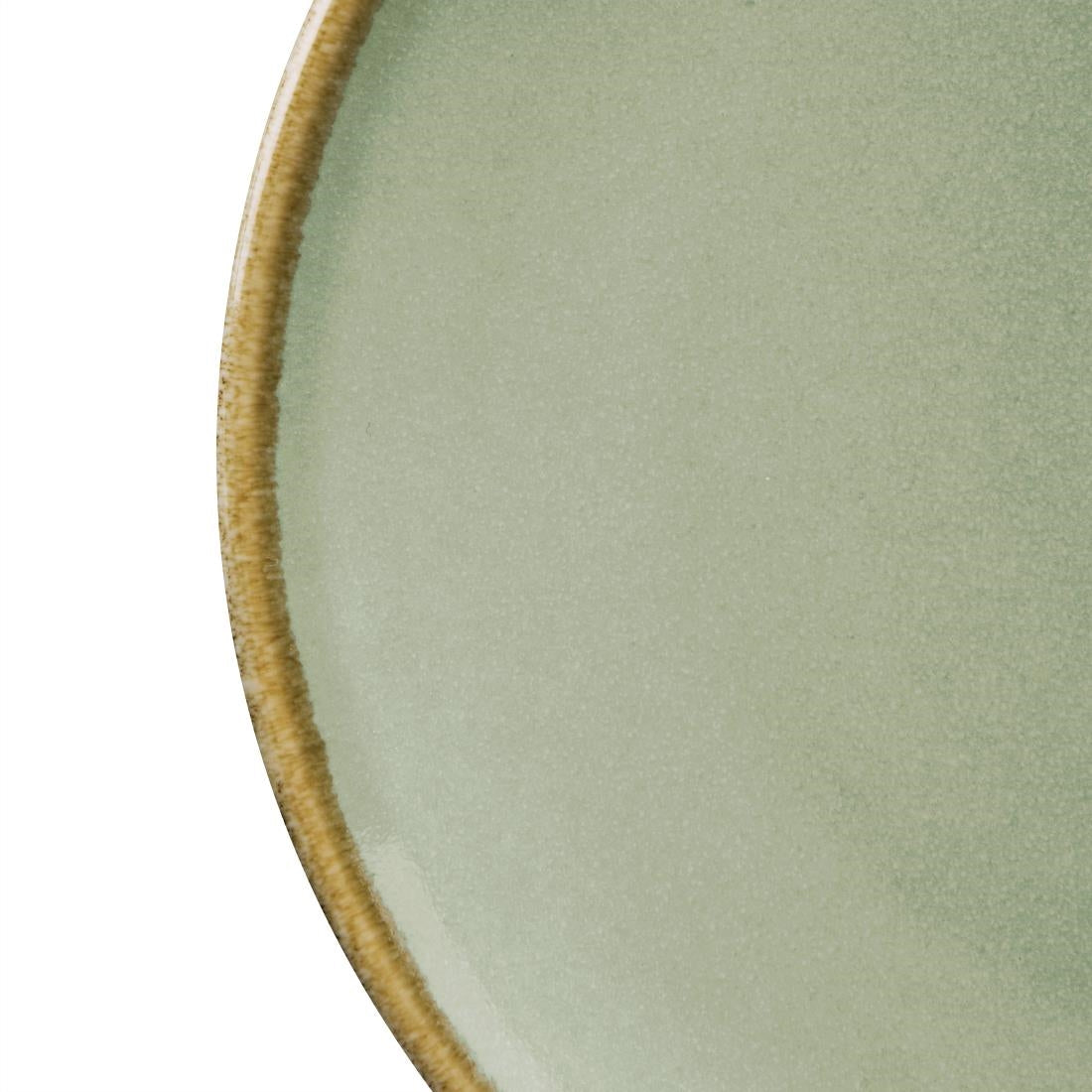 Olympia Kiln Moss Round Coupe Plates 180mm (Pack of 6) - FA029 Plates Olympia