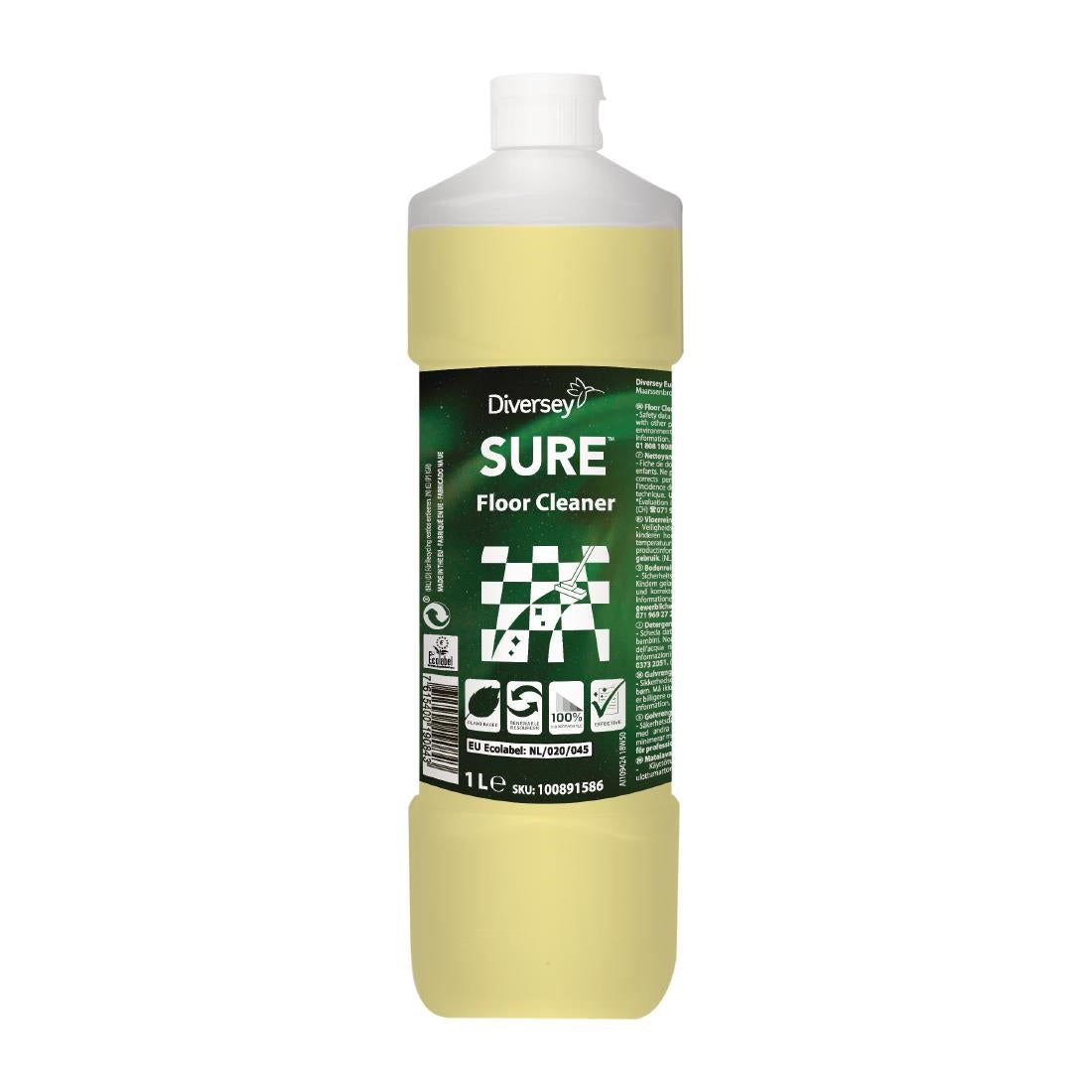 SURE Floor Cleaner Concentrate 1Ltr - CX825 Diversey