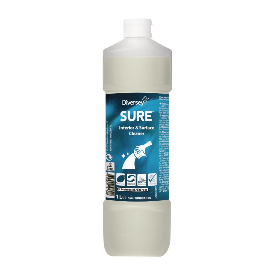 SURE Interior and Surface Cleaner Concentrate 1Ltr - CX829 Diversey