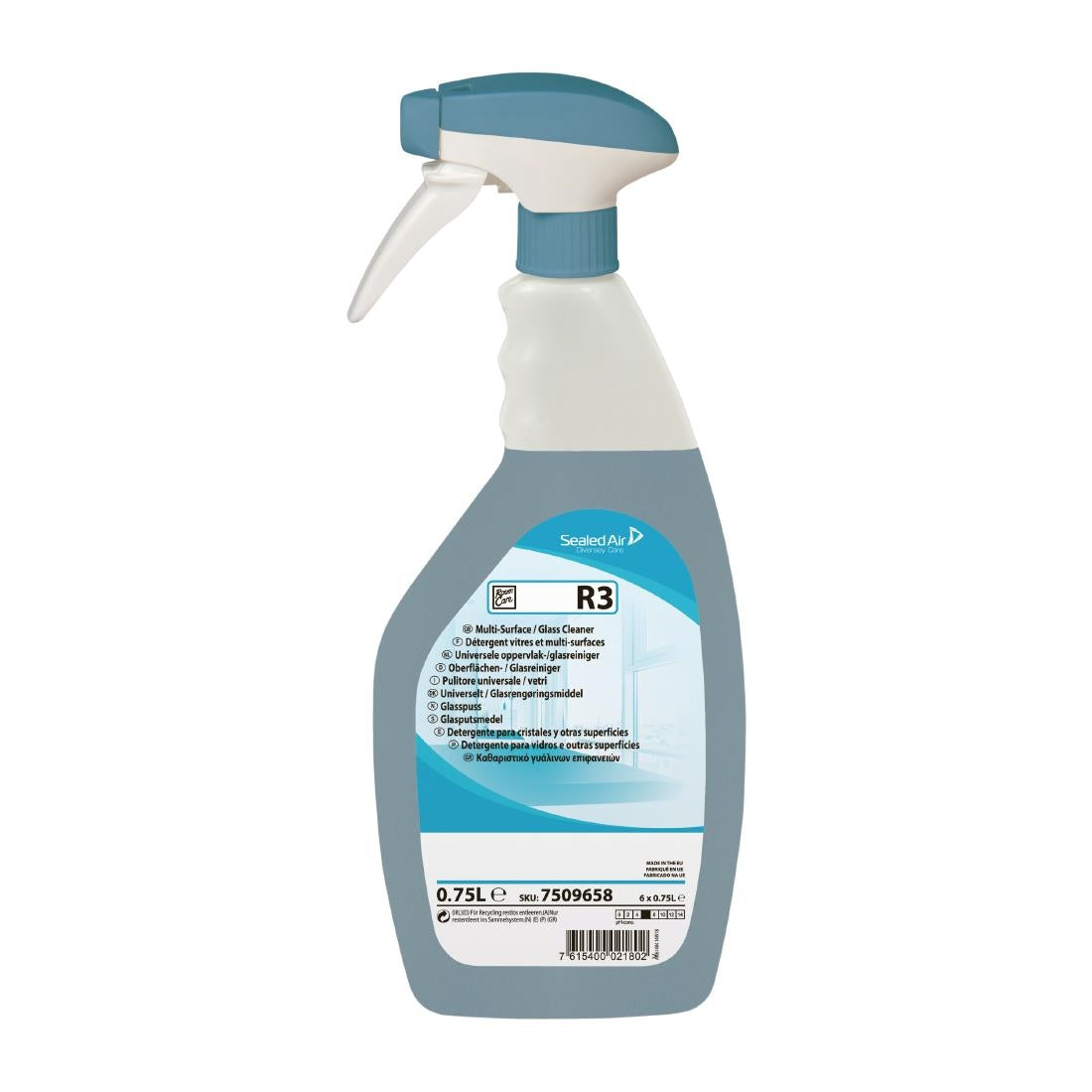 Room Care R3 Glass and Multi-Surface Cleaner Ready To Use 750ml - CX809 Diversey