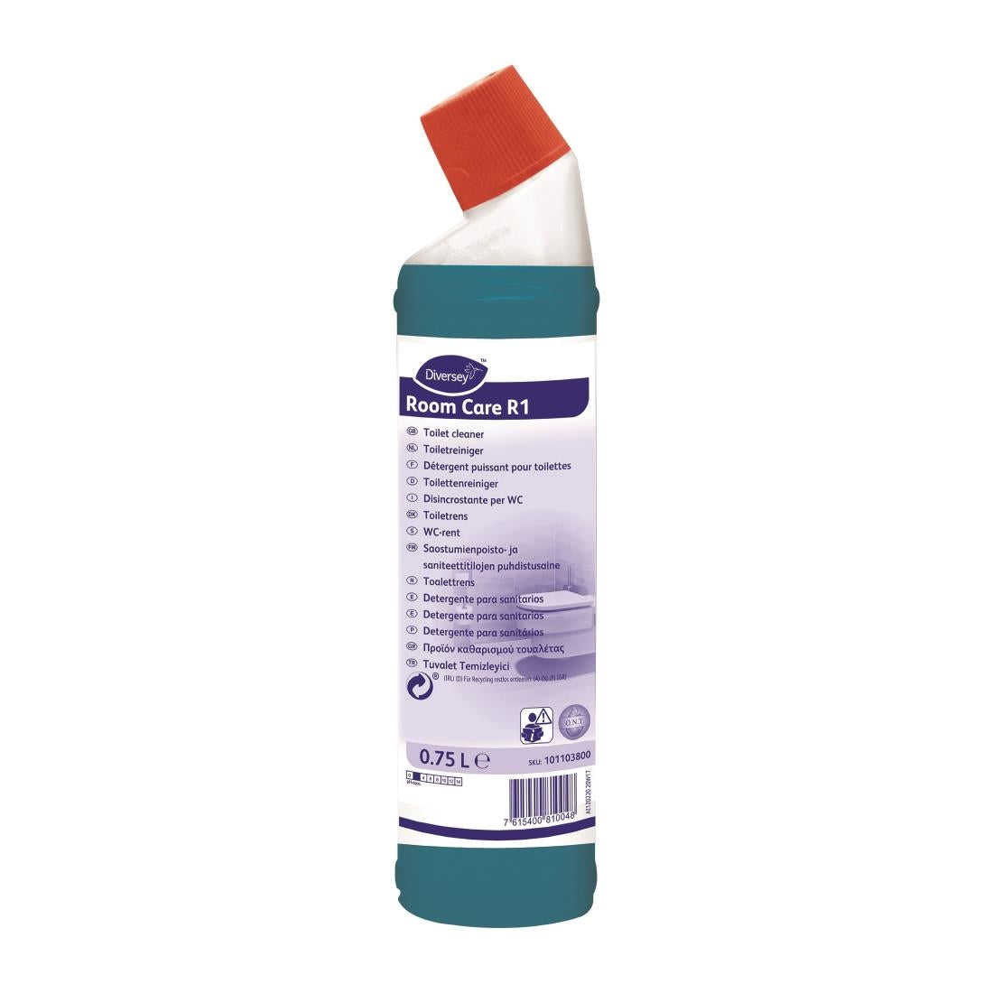 Room Care R1 Toilet Cleaner Ready To Use 750ml - CX820 Diversey