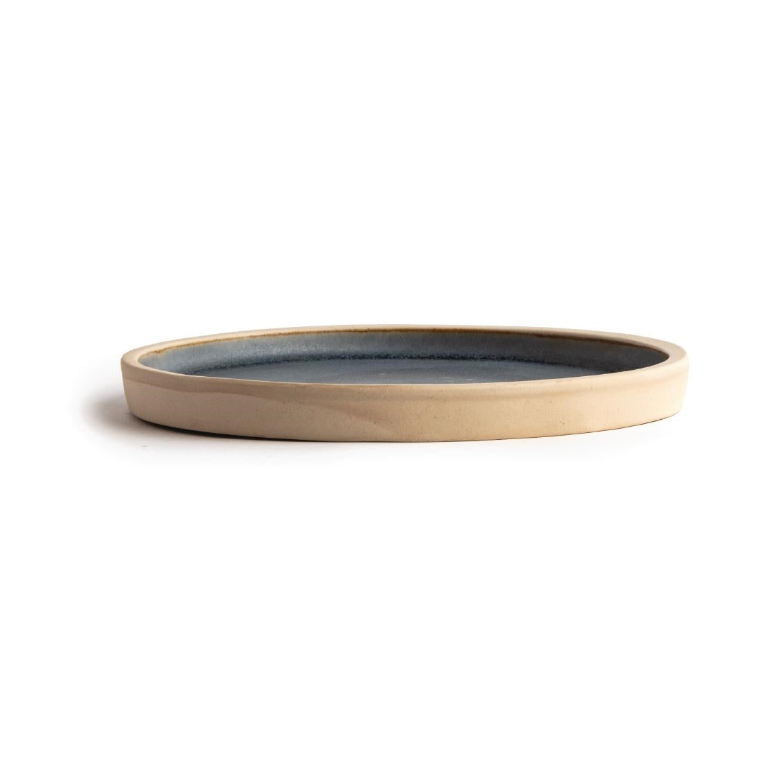 Olympia Canvas Flat Round Plate Blue Granite 180mm (Pack of 6) - FA300 Plates Olympia