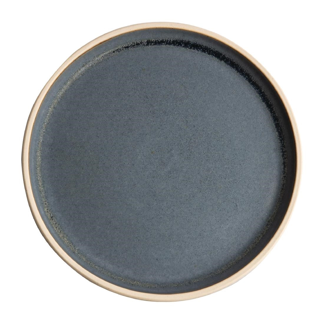 Olympia Canvas Flat Round Plate Blue Granite 250mm (Pack of 6) - FA301 Plates Olympia