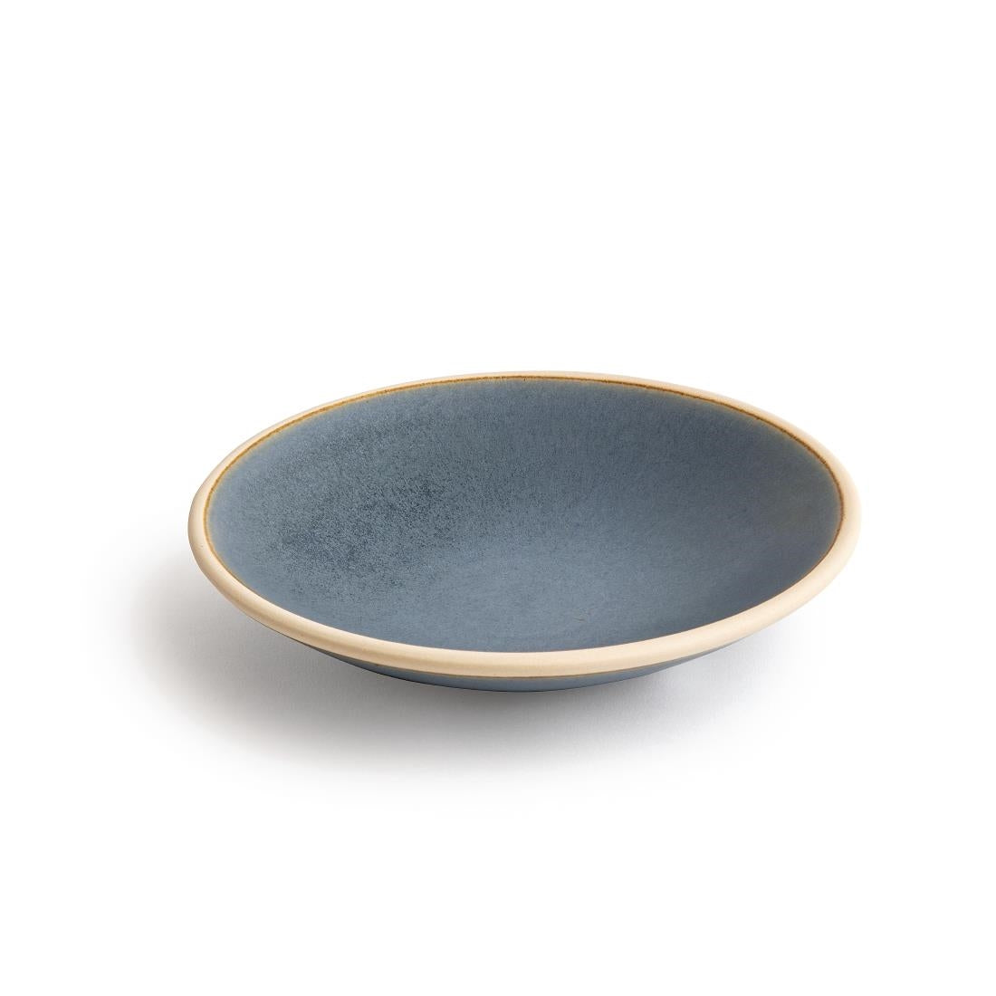 Olympia Canvas Shallow Tapered Bowl Blue Granite 200mm (Pack of 6) - FA305 Bowls Olympia