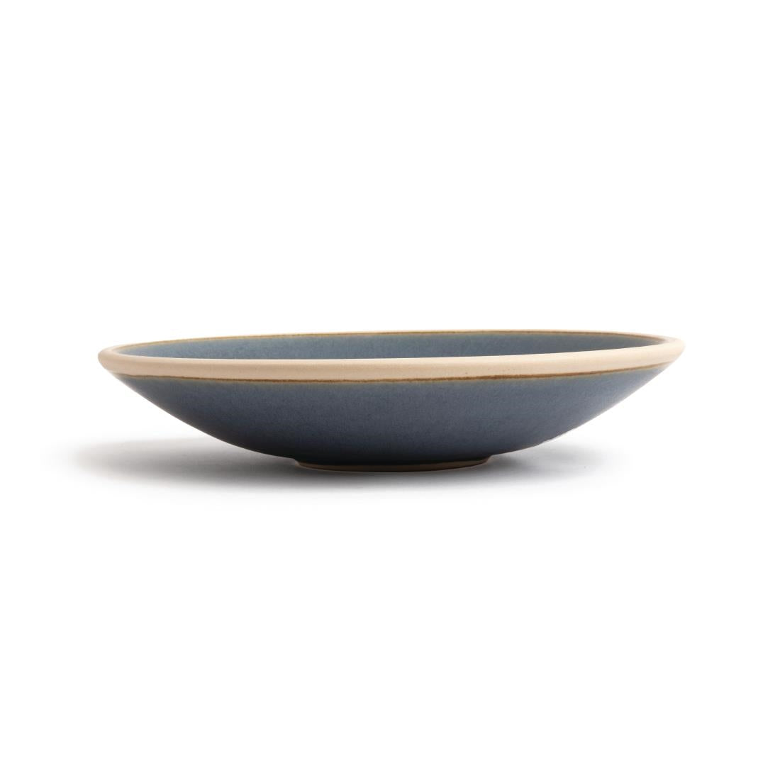 Olympia Canvas Shallow Tapered Bowl Blue Granite 200mm (Pack of 6) - FA305 Bowls Olympia
