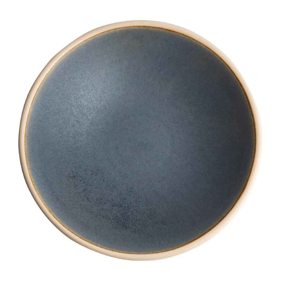 Olympia Canvas Shallow Tapered Bowl Blue Granite 200mm (Pack of 6) - FA305 Bowls Olympia