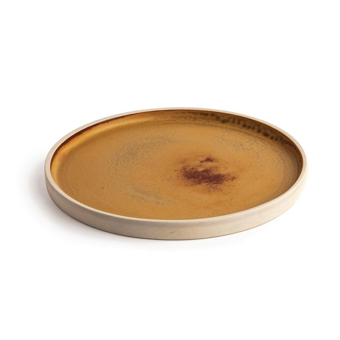 Olympia Canvas Flat Round Plate Sienna Rust 250mm (Pack of 6) - FA308 Plates Olympia