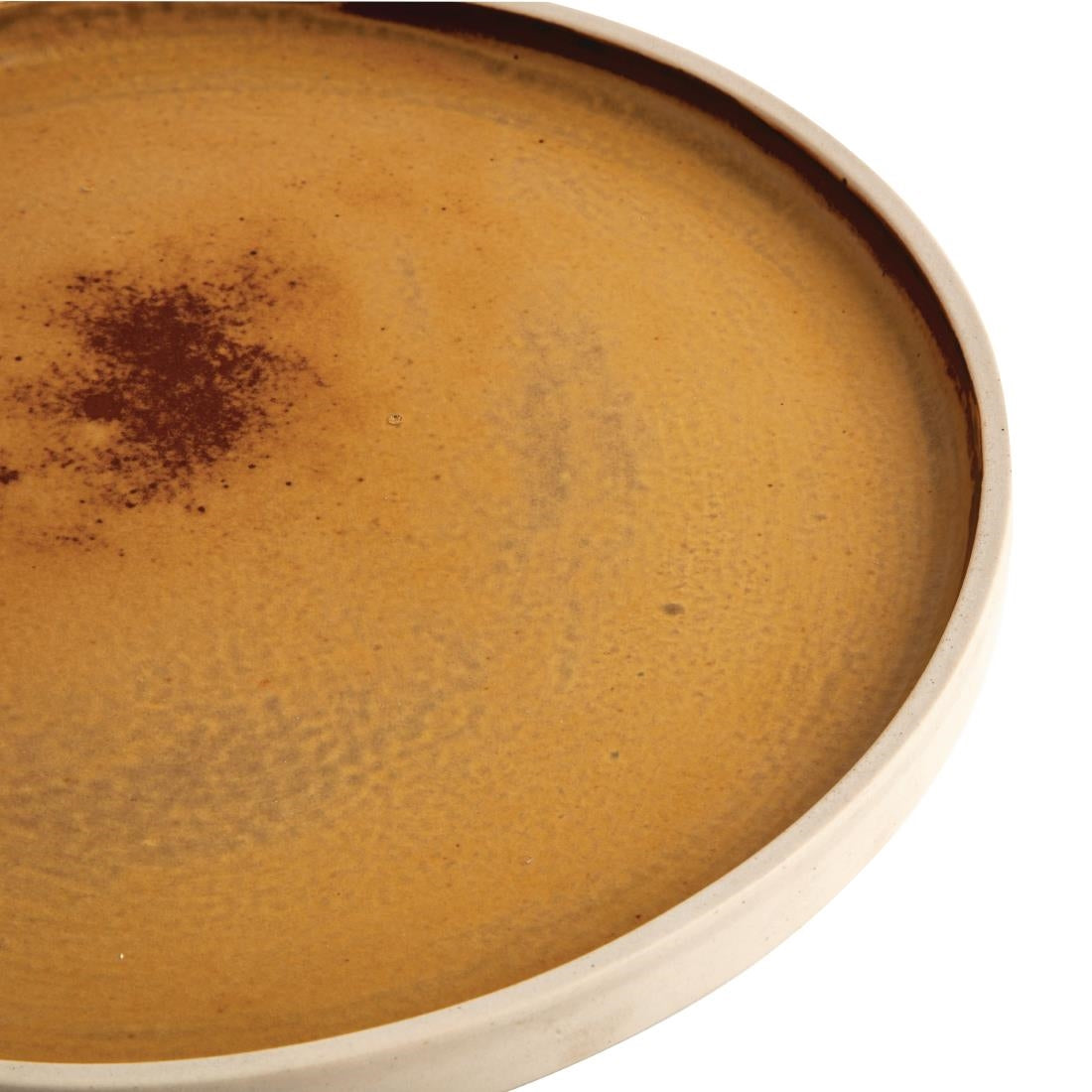 Olympia Canvas Flat Round Plate Sienna Rust 250mm (Pack of 6) - FA308 Plates Olympia