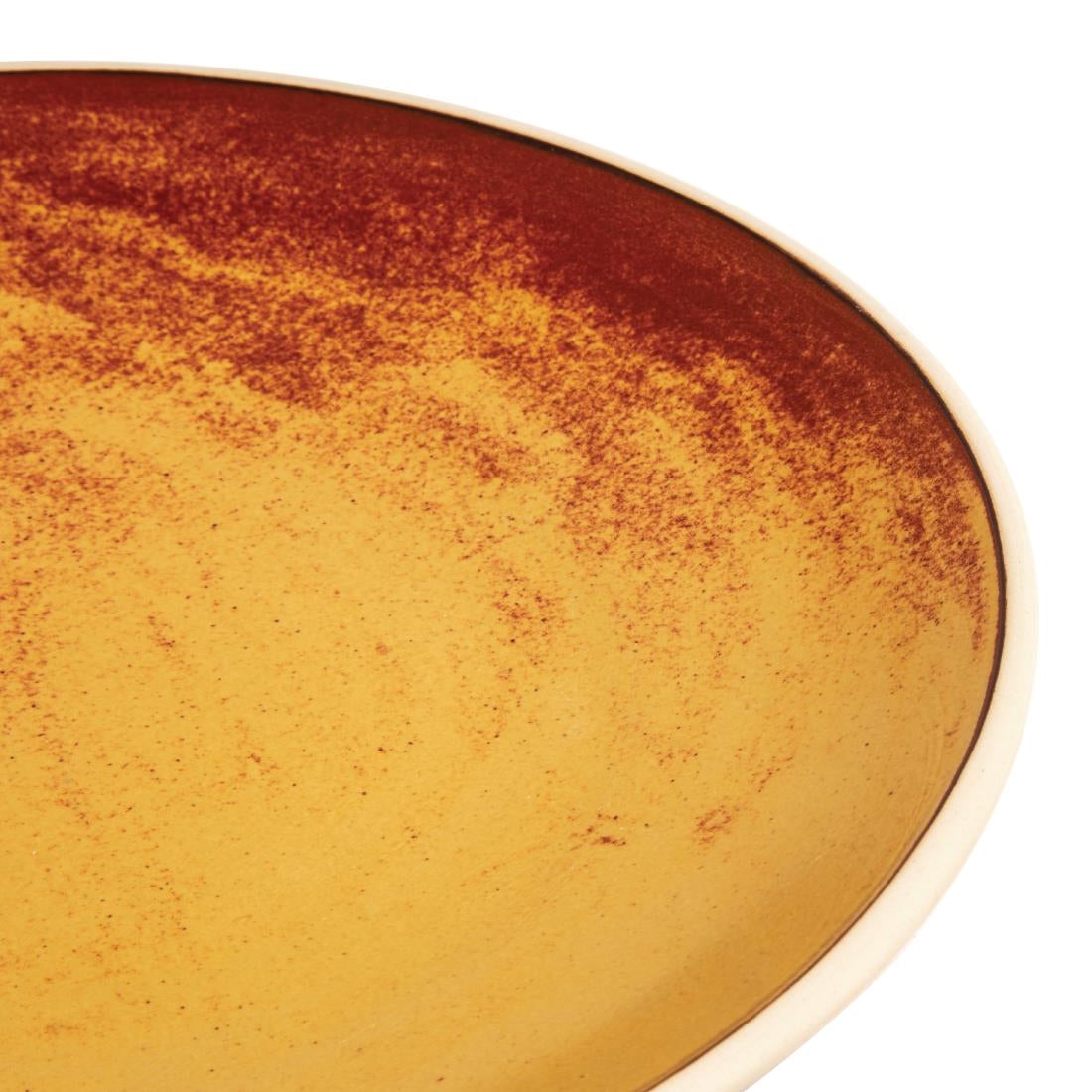 Olympia Canvas Concave Plate Sienna Rust 270mm (Pack of 6) - FA311 Plates Olympia