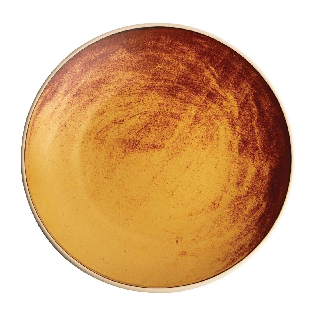 Olympia Canvas Concave Plate Sienna Rust 270mm (Pack of 6) - FA311 Plates Olympia