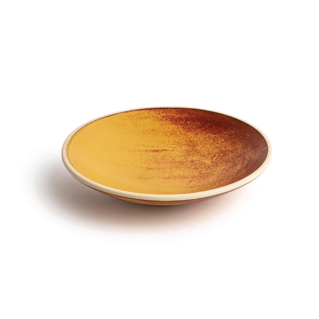 Olympia Canvas Shallow Tapered Bowl Sienna Rust 200mm (Pack of 6) - FA312 Bowls Olympia