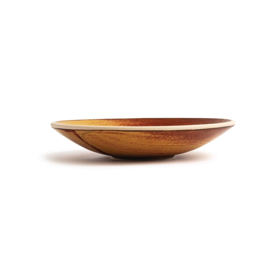 Olympia Canvas Shallow Tapered Bowl Sienna Rust 200mm (Pack of 6) - FA312 Bowls Olympia