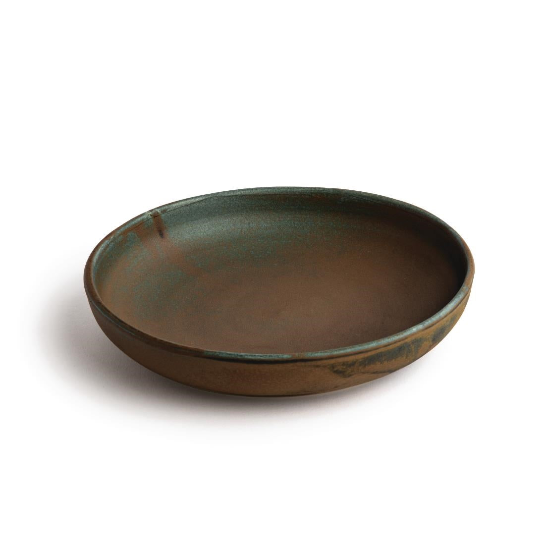 Olympia Canvas Coupe Bowl Green Verdigris 230mm (Pack of 6) - FA327 Bowls Olympia