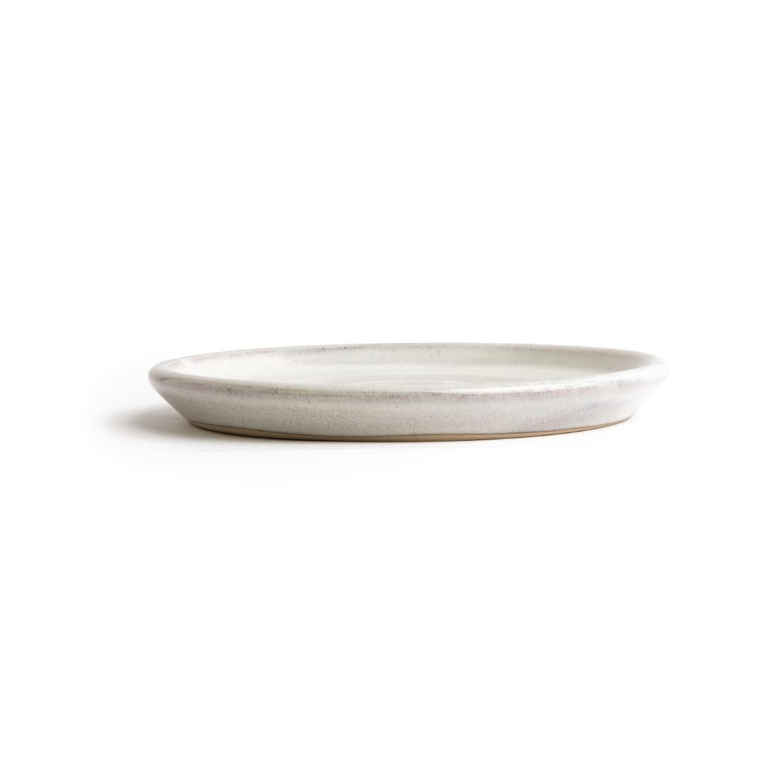 Olympia Canvas Small Rim Round Plate Murano White 180mm (Pack of 6) - FA330 Plates Olympia