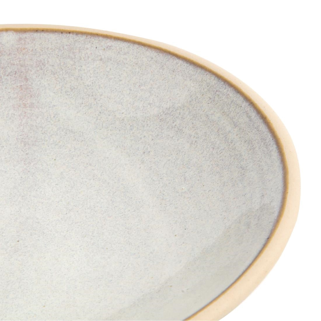 Olympia Canvas Shallow Tapered Bowl Murano White 200mm (Pack of 6) - FA333 Bowls Olympia