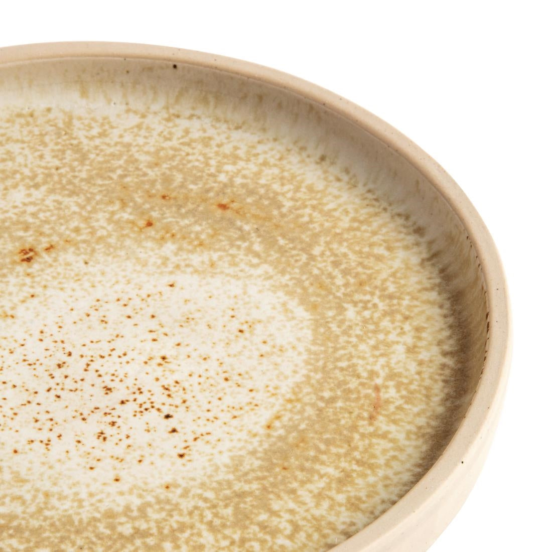 Olympia Canvas Flat Round Plate Wheat 180mm (Pack of 6) - FA335 Plates Olympia