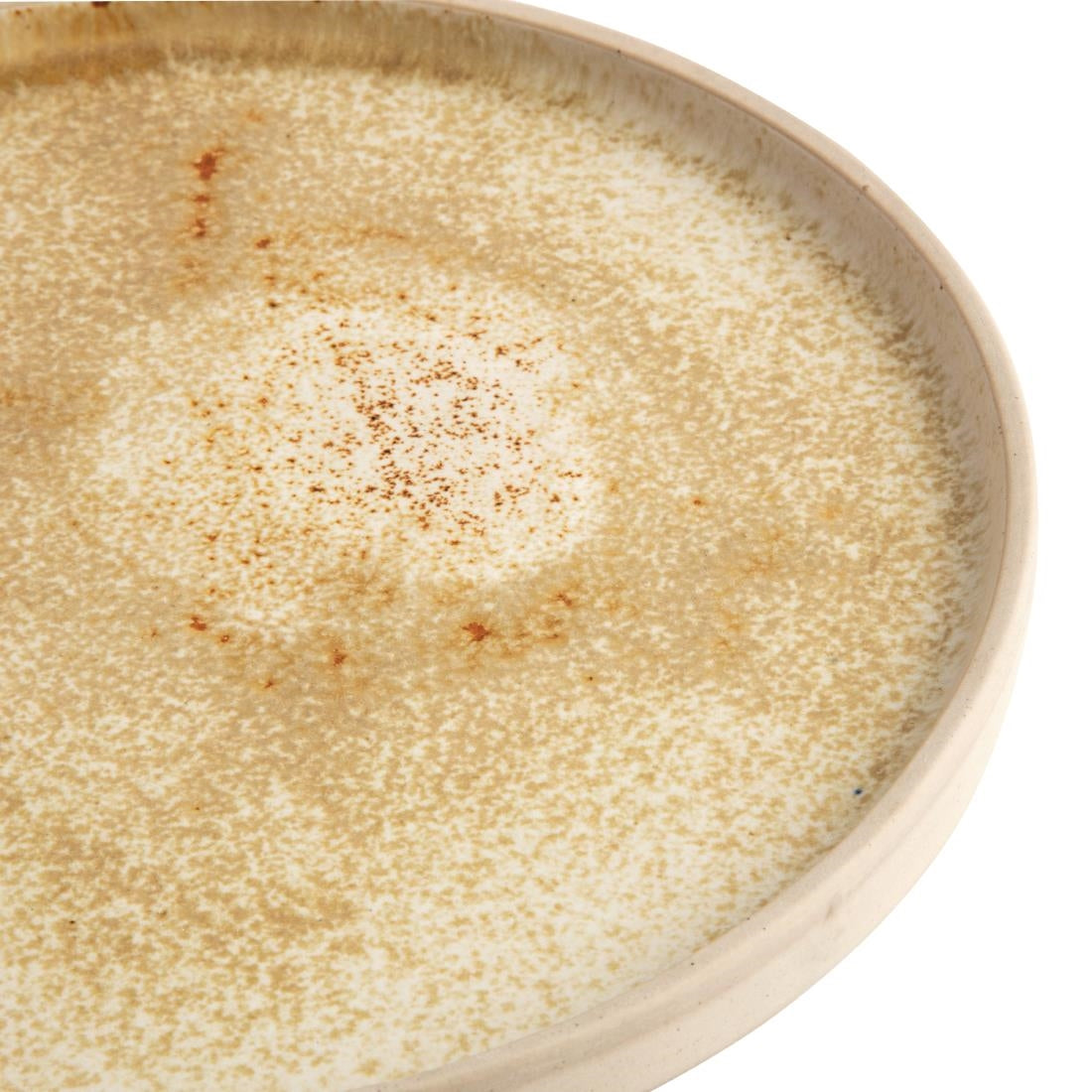 Olympia Canvas Flat Round Plate Wheat 250mm (Pack of 6) - FA336 Plates Olympia