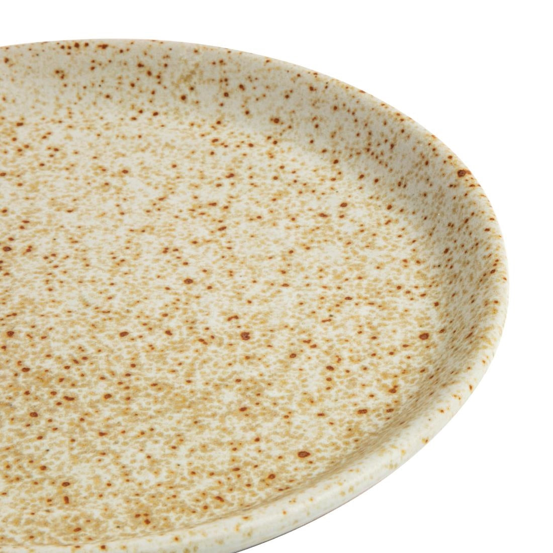 Olympia Canvas Small Rim Round Plate Wheat 180mm (Pack of 6) - FA337 Plates Olympia