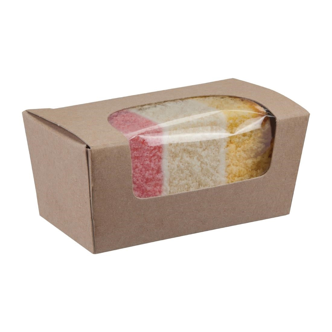 Colpac Compostable Kraft Cake Boxes with Window Small (Pack of 500) - FA360 Cake Boxes & Boards Colpac