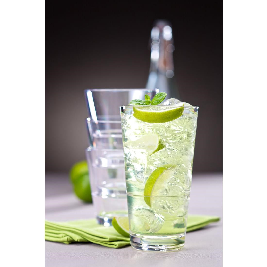 Utopia Venture Stacking Double Old Fashioned Glasses 9oz (Pack of 12) - FA463 Cocktail Glasses Utopia