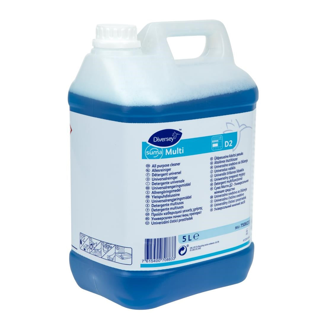 Suma D2 All-Purpose Cleaner Concentrate 5Ltr - CX845 Diversey