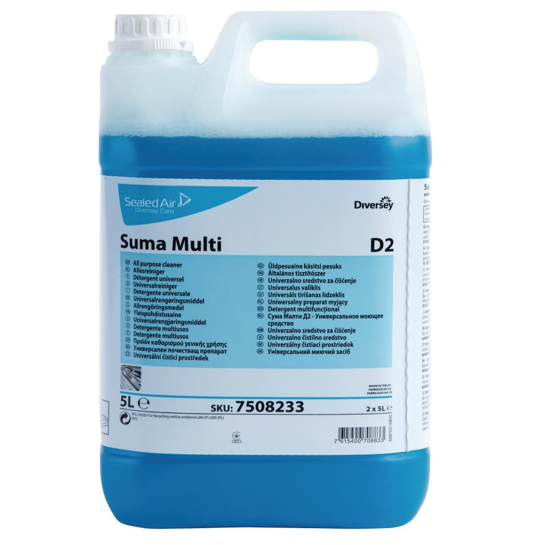Suma D2 All-Purpose Cleaner Concentrate 5Ltr - CX845 Diversey