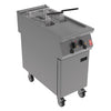 Falcon F900 Twin Pan, Twin Basket Electric Fryer on Castors E9342 - FA511 Freestanding Electric Fryers Falcon