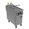 Falcon F900 Twin Pan, Twin Basket Electric Fryer on Castors E9342F2 - FA517 Freestanding Electric Fryers Falcon