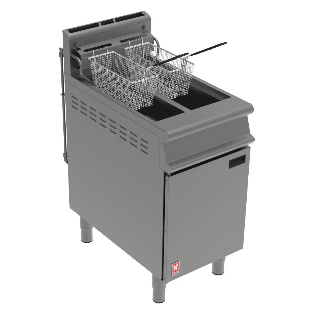 Falcon Free Standing Natural Gas Filtration Fryer With Feet G3845F - FA520-N Freestanding Gas Fyers Falcon