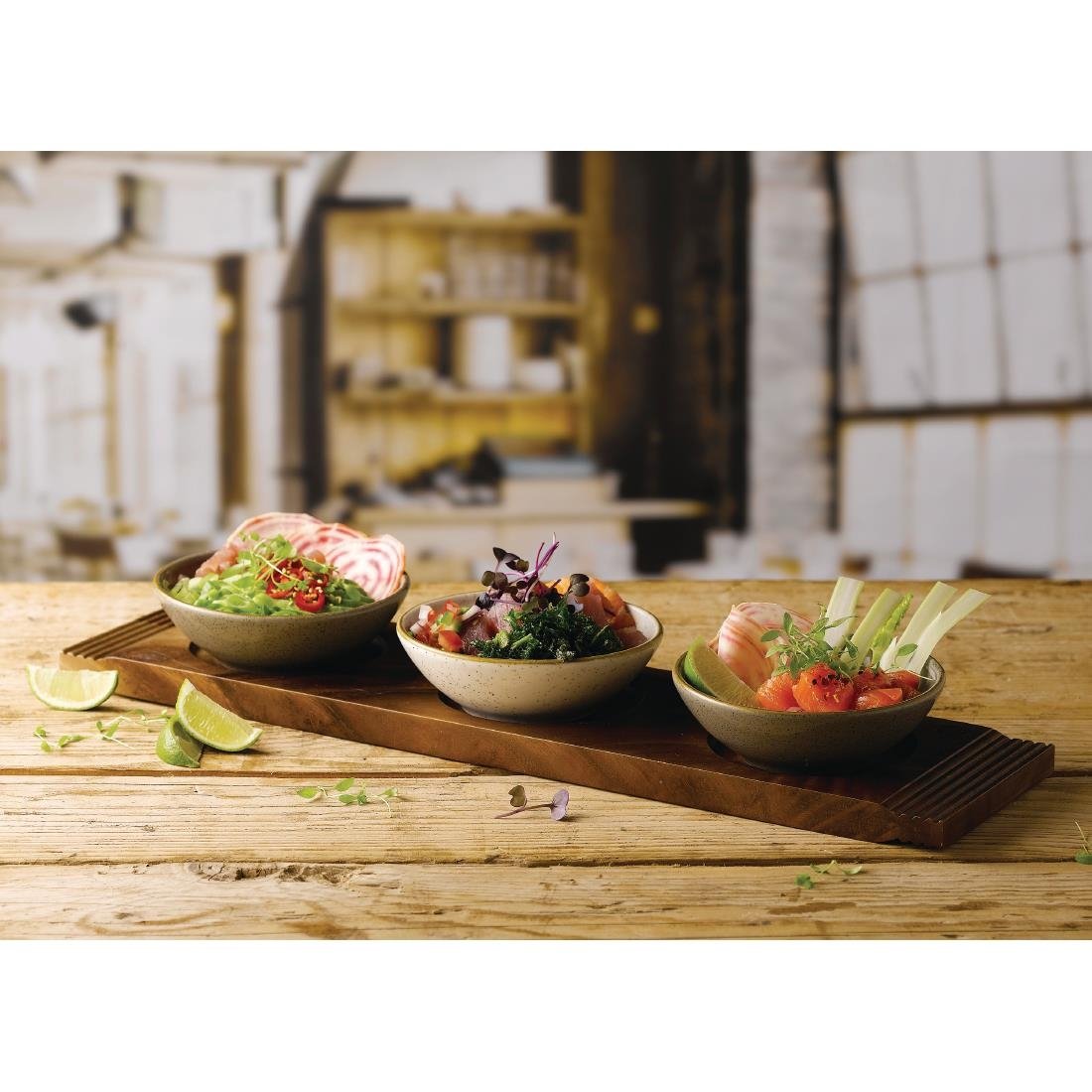 Churchill Stonecast Shallow Bowls Grey 9oz 130mm (Pack of 12) - FA582 Bowls Churchill