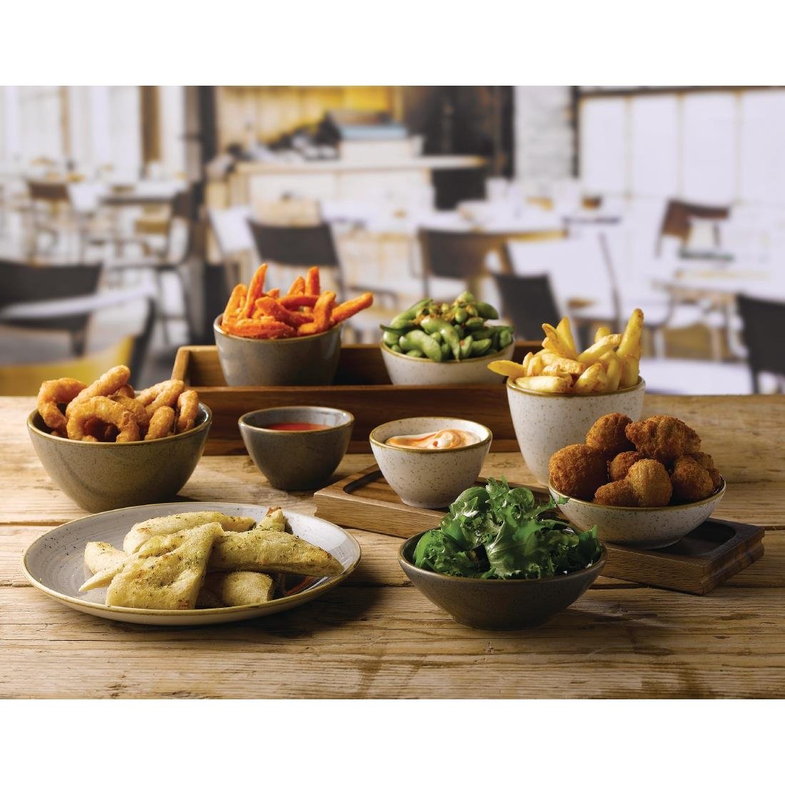 Churchill Stonecast Deep Bowls Barley White 8.4oz 102mm (Pack of 12) - FA645 Bowls Churchill