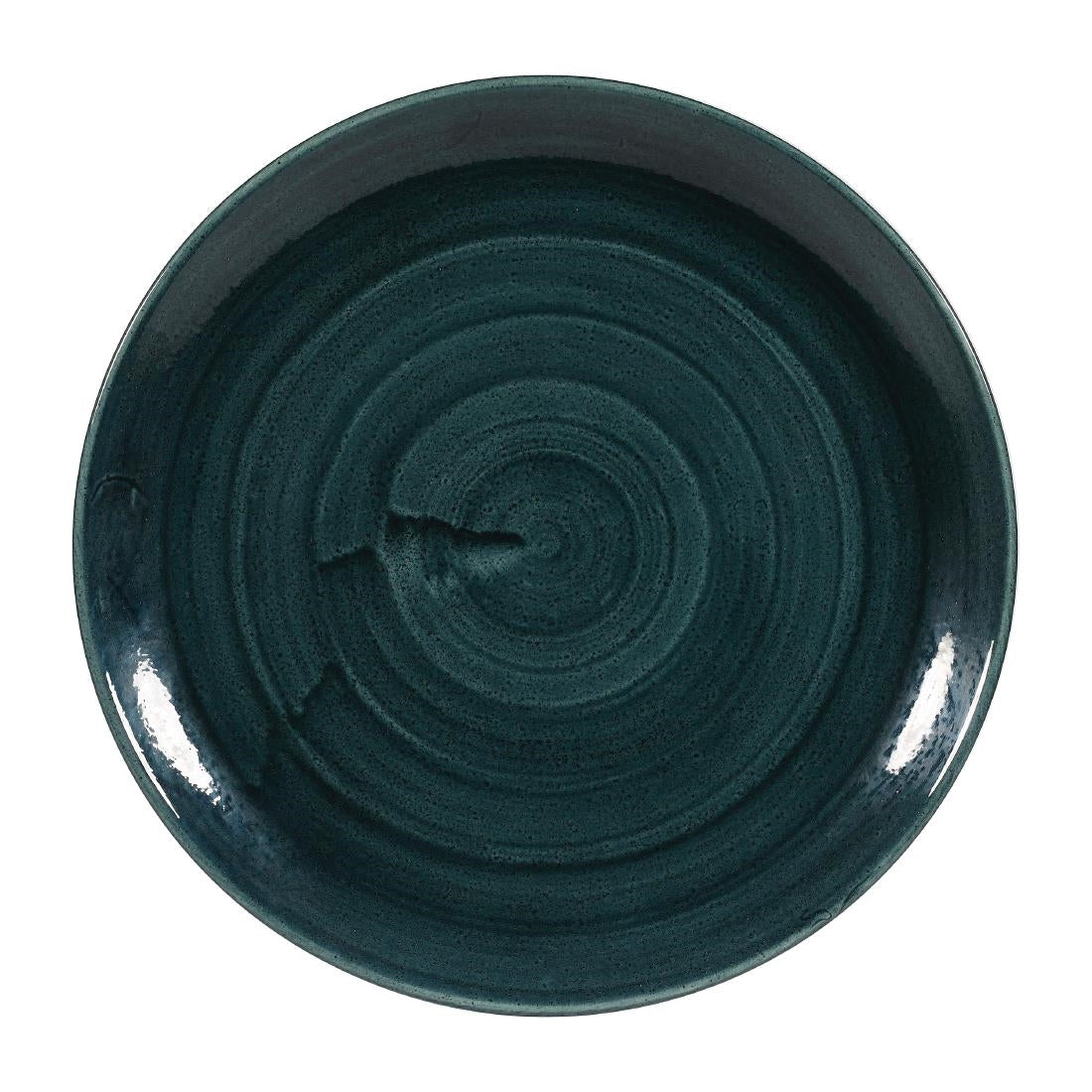 Churchill Stonecast Patina Coupe Plates Rustic Teal 288mm (Pack of 12) - FA591 Plates Churchill