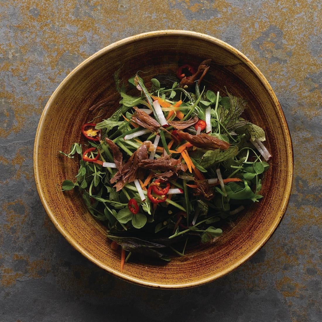 Churchill Stonecast Patina Coupe Bowls Vintage Copper 15oz 182mm (Pack of 12) - FA601 Bowls Churchill