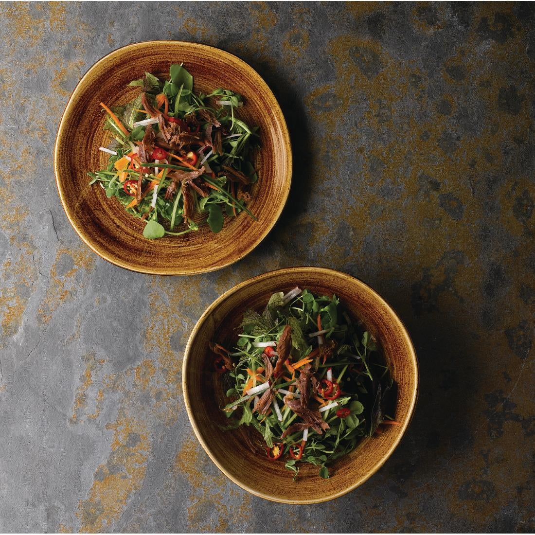 Churchill Stonecast Patina Coupe Bowls Vintage Copper 15oz 182mm (Pack of 12) - FA601 Bowls Churchill