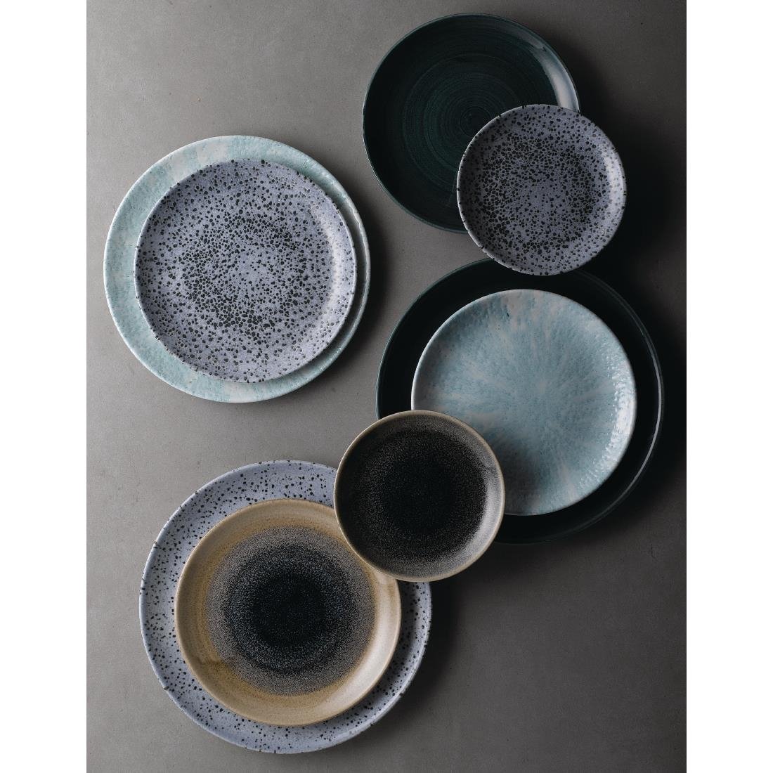 Churchill Stone Coupe Plates Aquamarine 260mm (Pack of 12) - FA620 Plates Churchill