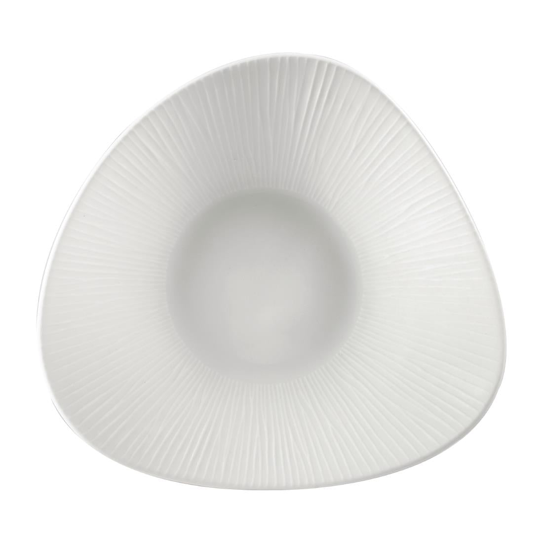 Churchill Bamboo Triangle Shallow Bowls 210mm (Pack of 12) - FA630 Bowls Churchill