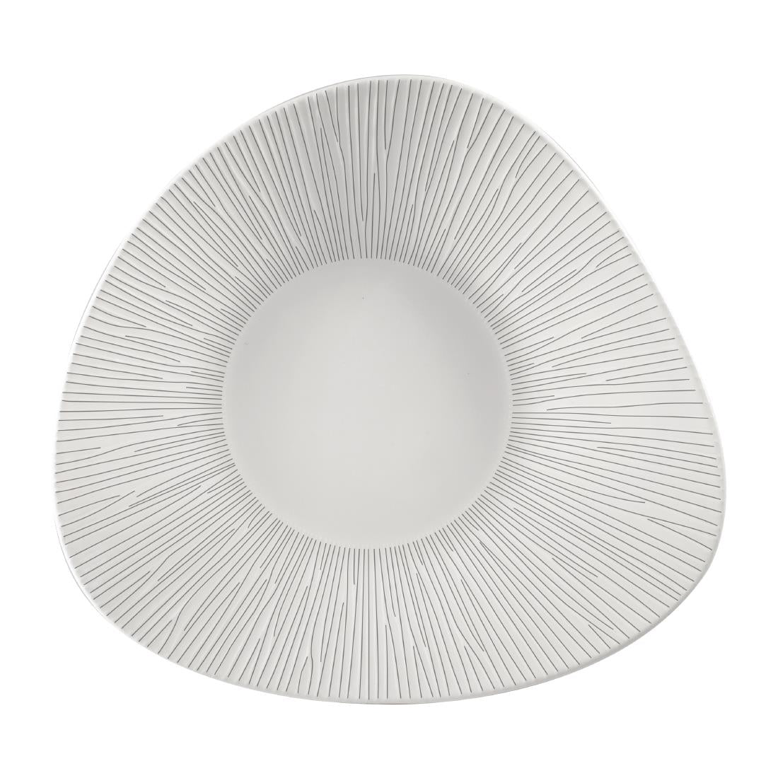 Churchill Bamboo Triangle Shallow Bowls 272mm (Pack of 12) - FA631 Bowls Churchill