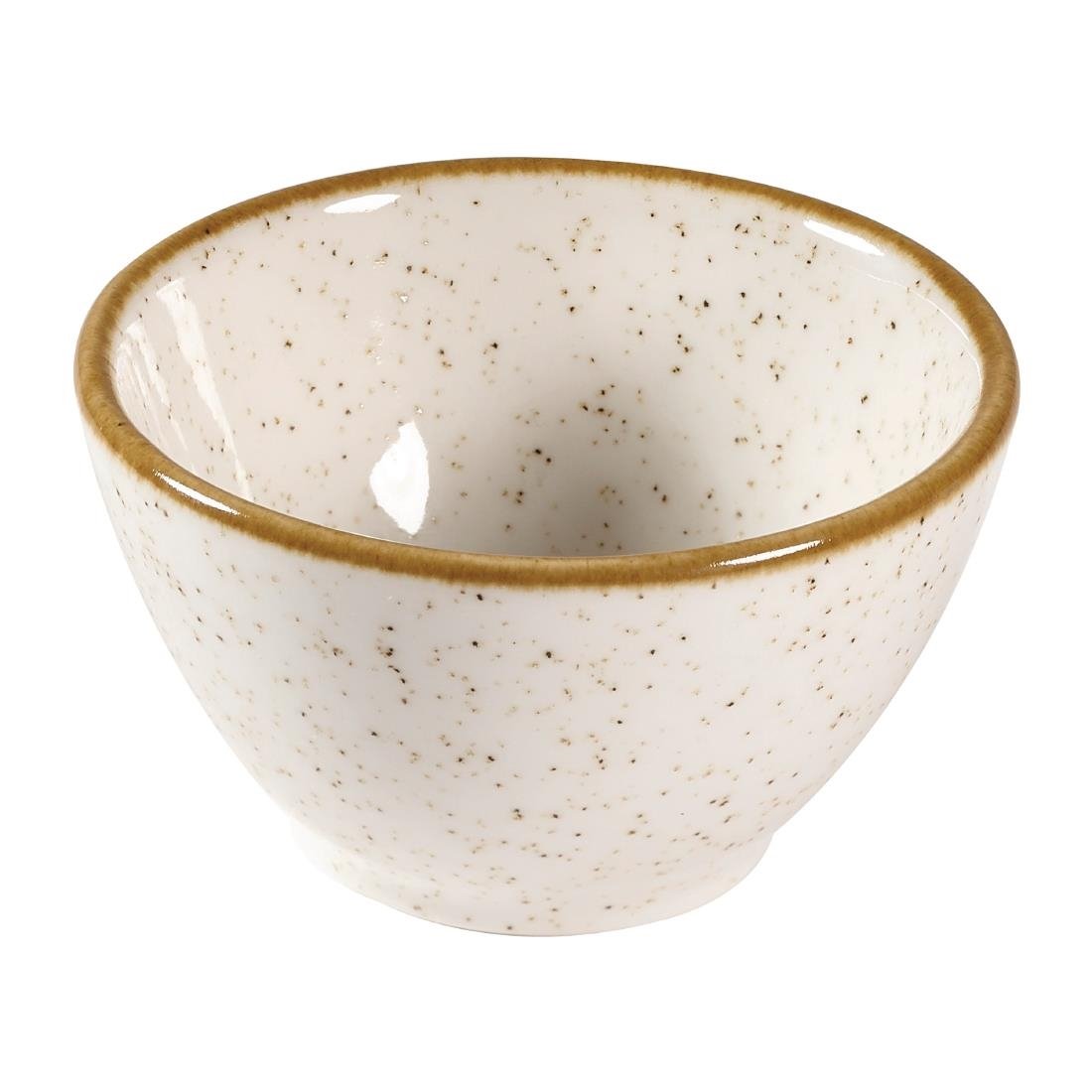 Churchill Stonecast Dip Pots Barley White 4oz 85mm (Pack of 24) - FA644 Churchill Super Vitrified Churchill
