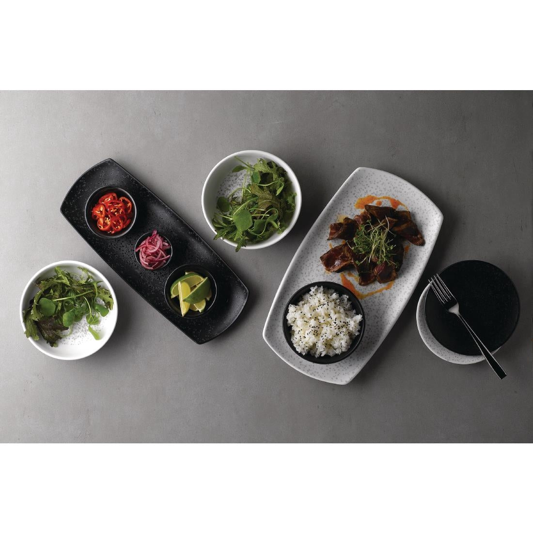 Churchill Menu Shades Caldera Ash Coupe Plates 155mm (Pack of 6) - DY930 Plates Churchill
