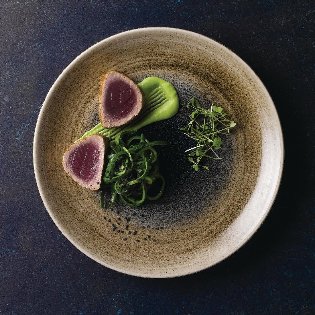 Churchill Stonecast Aqueous Coupe Plates Bayou Taupe 288mm (Pack of 12) - FA658 Plates Churchill