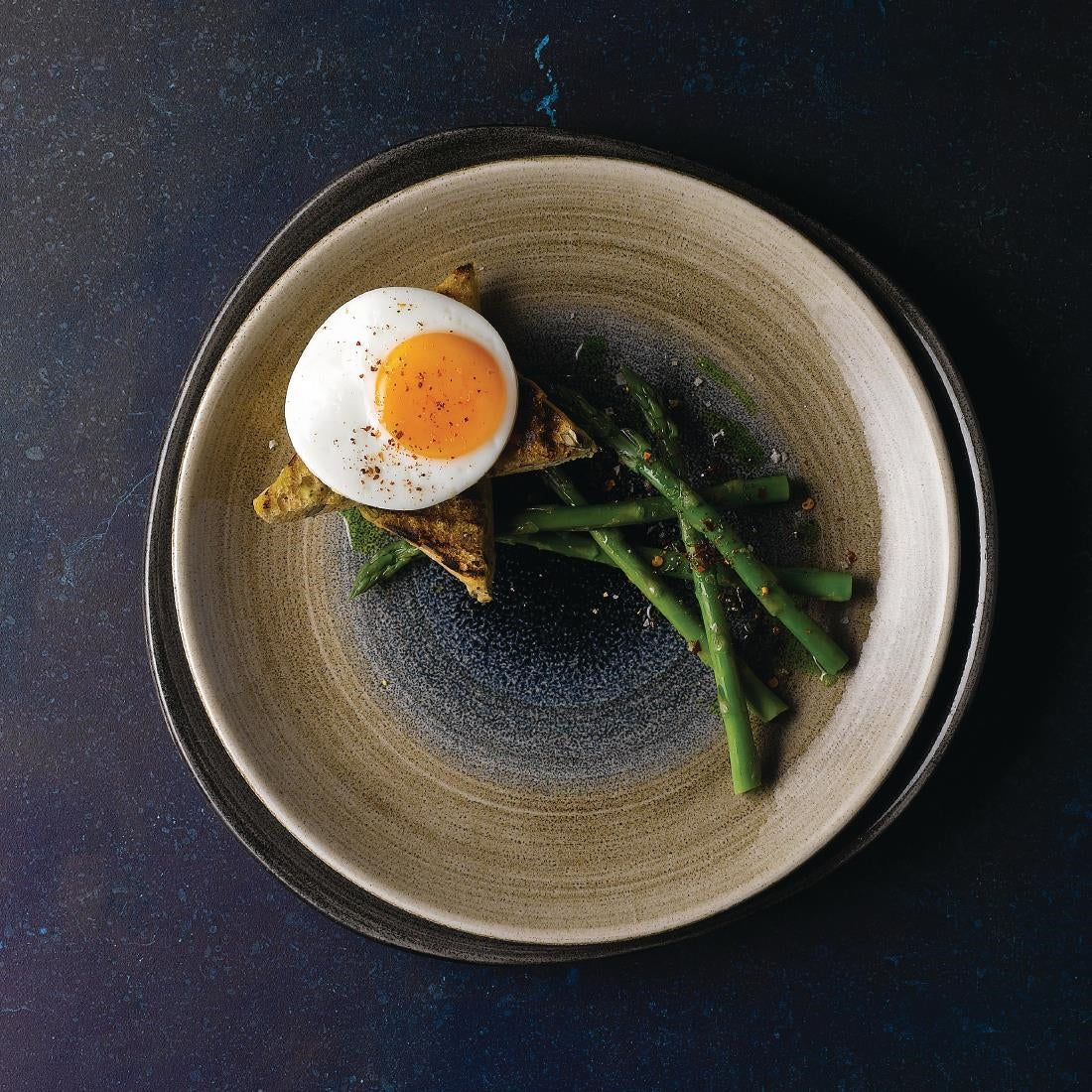 Churchill Stonecast Aqueous Coupe Plates Bayou Taupe 217mm (Pack of 12) - FA660 Plates Churchill