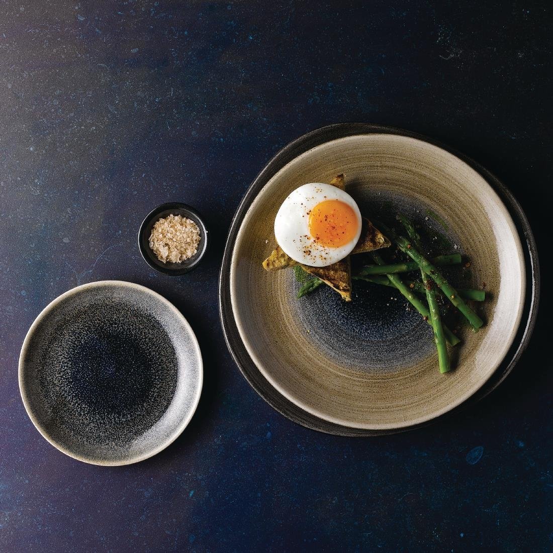 Churchill Stonecast Aqueous Coupe Plates Bayou Taupe 217mm (Pack of 12) - FA660 Plates Churchill