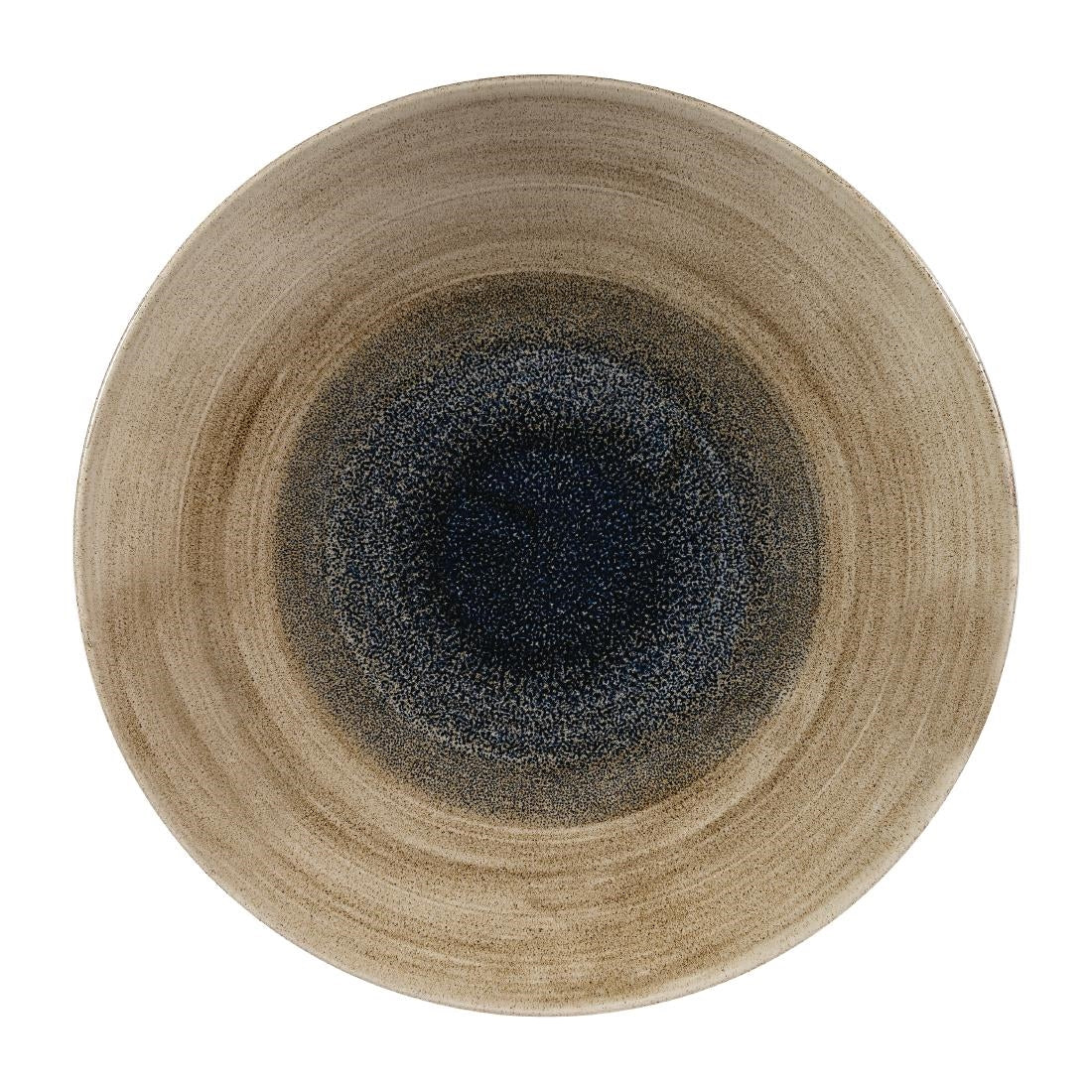 Churchill Stonecast Aqueous Deep Coupe Plates Bayou Taupe 281mm (Pack of 12) - FA663 Plates Churchill