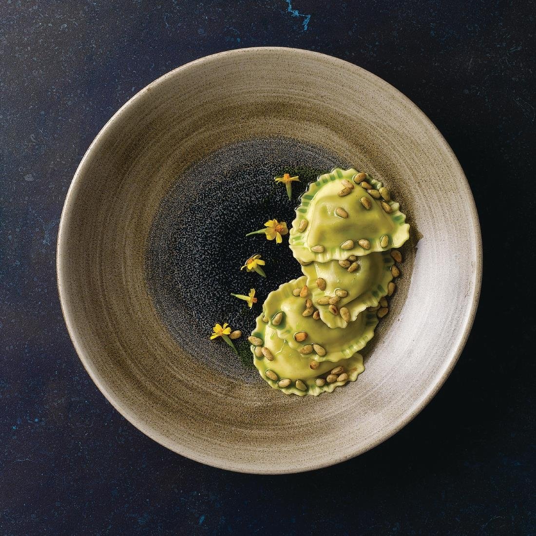 Churchill Stonecast Aqueous Deep Coupe Plates Bayou Taupe 281mm (Pack of 12) - FA663 Plates Churchill