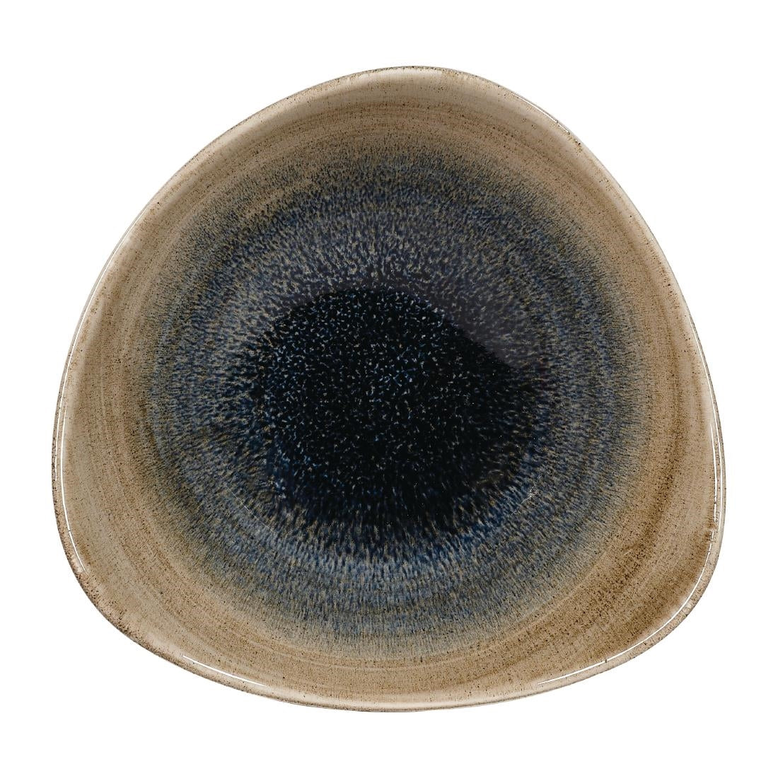 Churchill Stonecast Aqueous Triangular Bowls Bayou Taupe 13oz 185mm (Pack of 12) - FA668 Bowls Churchill